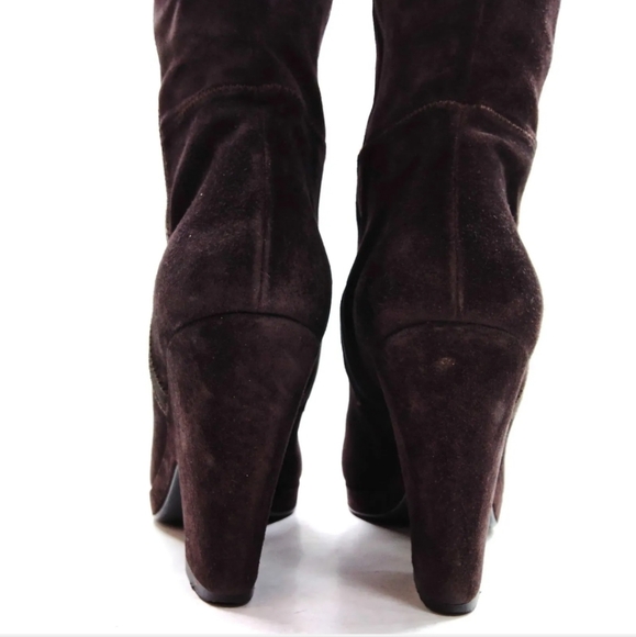 Prada Boots  Women Brown Suede - Picture 4 of 8
